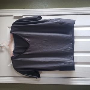 Short sleeved sheer top
